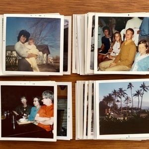 Pack of 25 Vintage Color Photos With White Borders